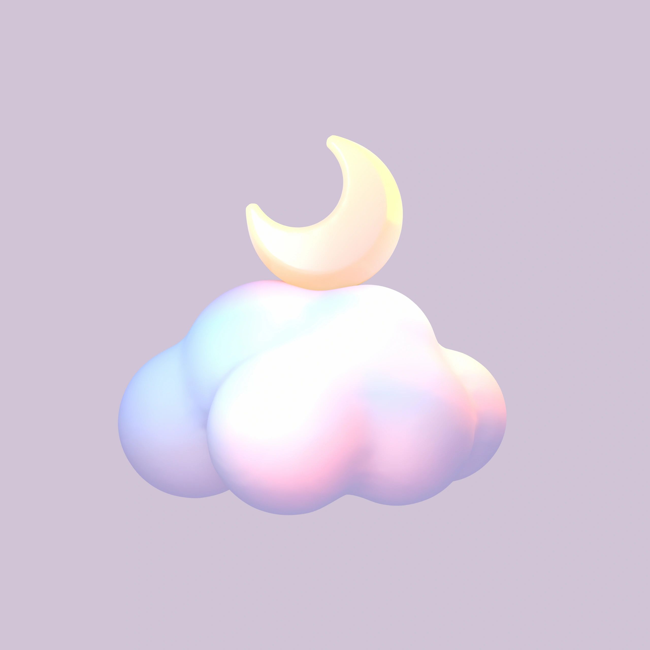 Mystical moon and clouds representing dream insights